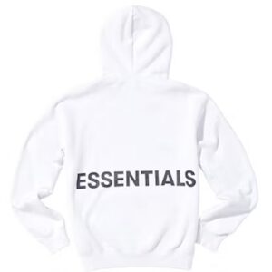 Fear of God Essentials Graphic Pullover Hoodie White